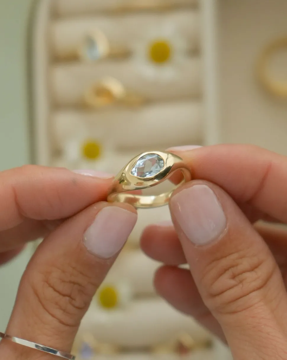 Anillo Candy Aguamarina 5