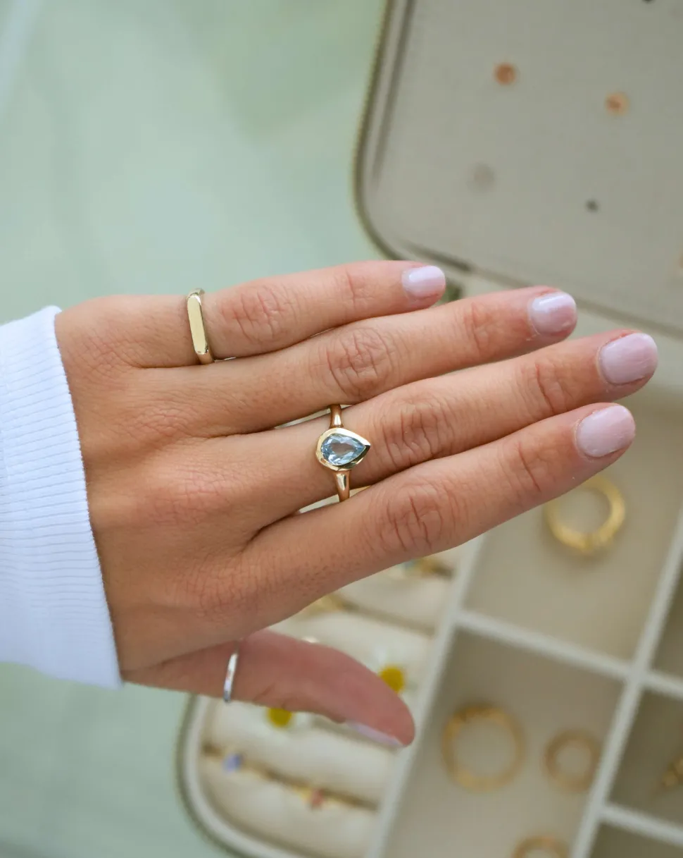 Anillo Candy Aguamarina 1