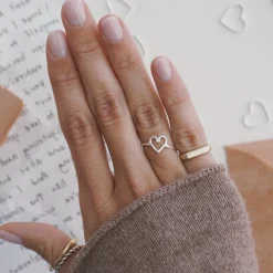 Anillo Corazón Fino