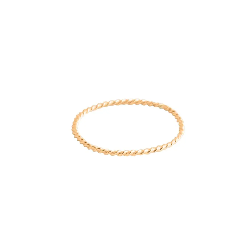 Anillo Cuerda Fina Oro