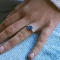 Anillo Moon Lapislázuli