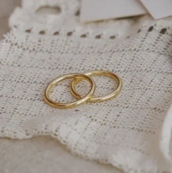 Anillo Simple + (Oro 9k)