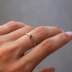 Anillo Sunshine Diamante Negro