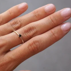 Anillo Sunshine Diamante Negro