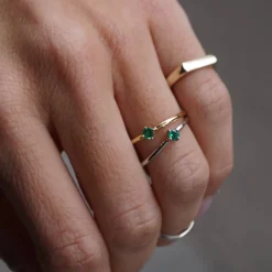 Anillo Sunshine Esmeralda