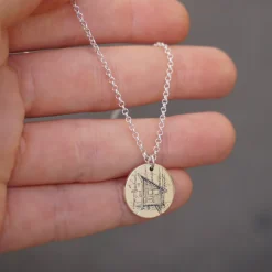 Collar Ita Cadena Dibujo Especial Plata