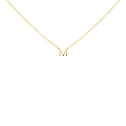 Collar Mini Letra Oro