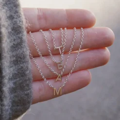 Collar Mini Letra Plata