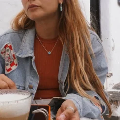 Collar Moon Turquesa