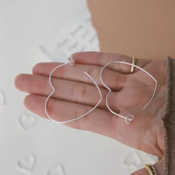 Pendientes Corazón Hilo