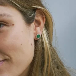 Pendientes Moon Uvarovita