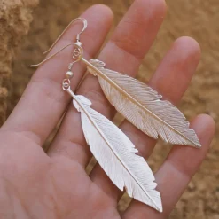 Pendientes Pluma