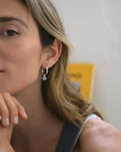 Pendientes Rumba Aro Turquesa