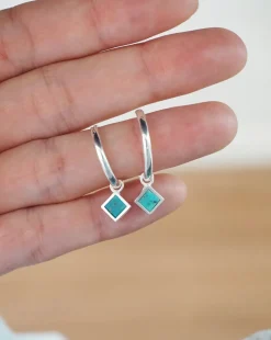 Pendientes Rumba Aro Turquesa