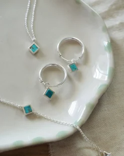 Pendientes Rumba Aro Turquesa