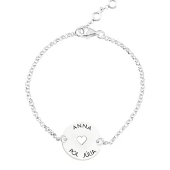 Pulsera Disco Corazón (Cadena)