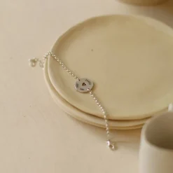 Pulsera Disco Corazón (Cadena)