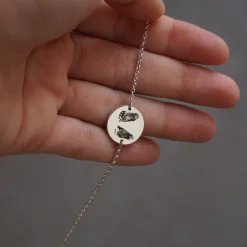 Pulsera Ita Cadena Dibujo Especial Plata