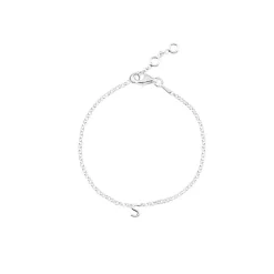 Pulsera Mini Letra Plata